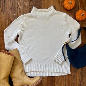 J. Crew Women’s Rollneck Sweater White
